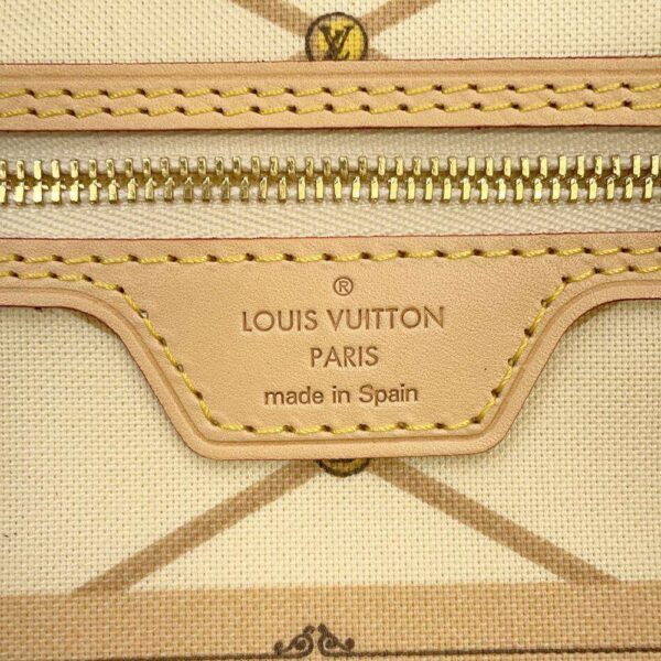 9703230 10 Louis Vuitton Neverfull MM Damier Azur Jungle Tote Bag