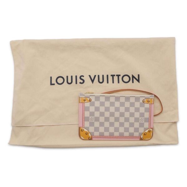 9703230 11 Louis Vuitton Neverfull MM Damier Azur Jungle Tote Bag