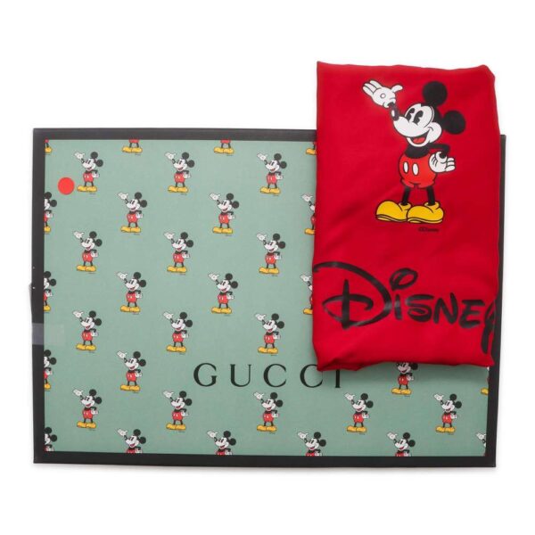 9704473 12 Gucci GG Supreme Mickey Mouse Backpack Small Black