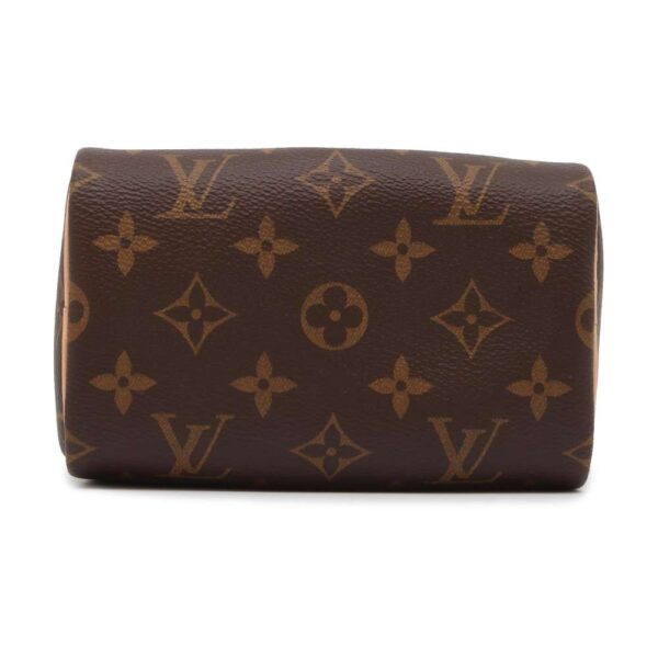 9706811 03 Louis Vuitton Monogram Nano Speedy Canvas Shoulder Bag