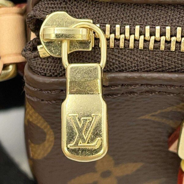 9706811 07 Louis Vuitton Monogram Nano Speedy Canvas Shoulder Bag