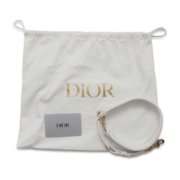 9707511 11 Christian Dior Vibe Leather Shoulder Bag White