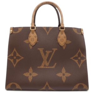 9707580 01 Louis Vuitton Neverfull MM Monogram Tote Bag Brown