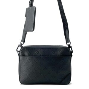 9715967 01 PRADA Mens Womens Nylon Shoulder Bag Black