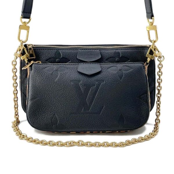 9716049 01 Louis Vuitton Empreinte Multi Pochette Accessoire Accessory Black