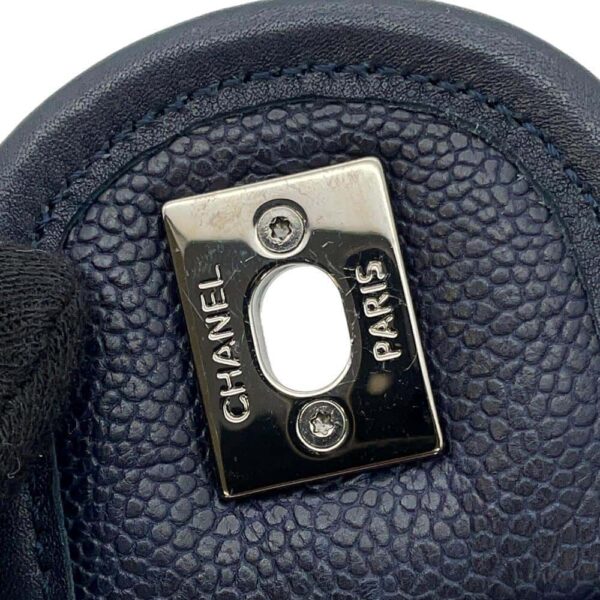 9719774 08 Chanel Matelasse Caviar Skin 2way Shoulder Bag Black