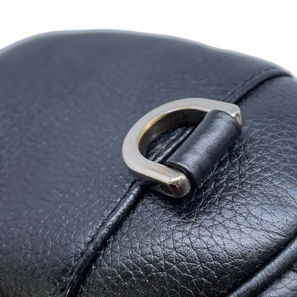 9720343 10 Christian Dior Roller Leather Shoulder Bag Black