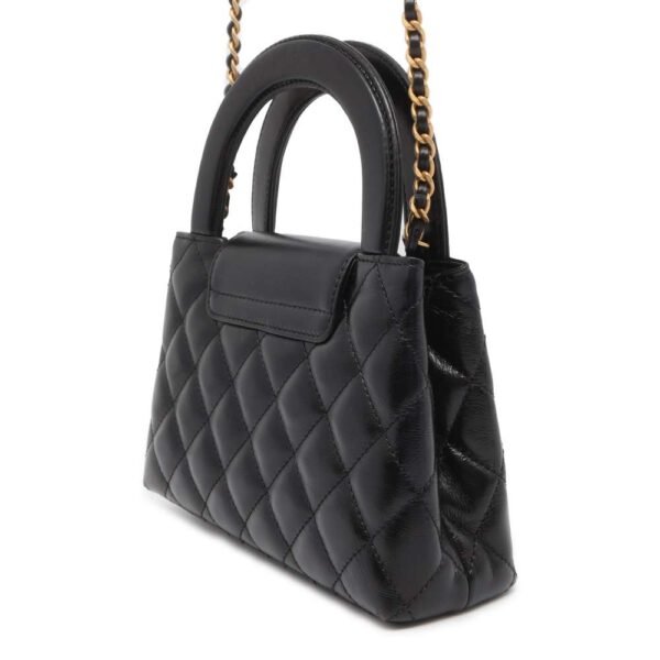 9723955 02 Chanel Mini Matelasse Calf Leather Shoulder Bag Black