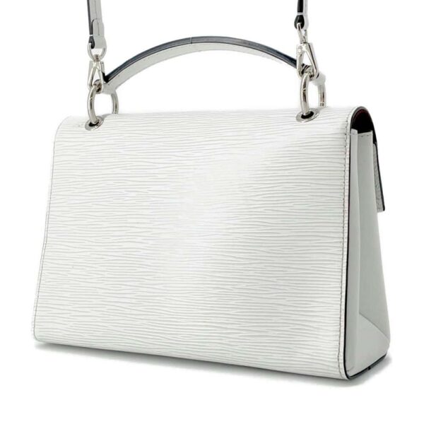 9727533 02 Louis Vuitton Epi Pochette Grenelle Leather Shoulder Bag White