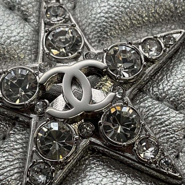 9729919 09 Chanel Star Matelasse Coco Mark Rhinestone Lambskin Pouch