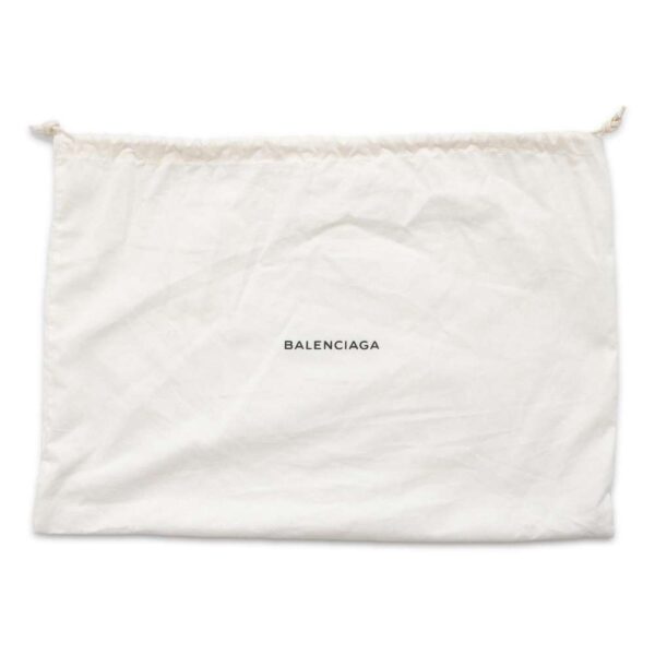 9732025 15 Balenciaga Shearling Pouch Clutch Bag White Black