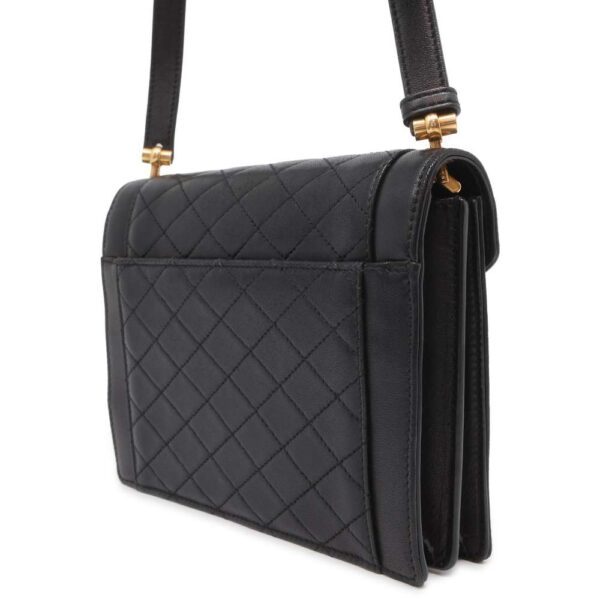 9732131 02 Saint Laurent Paris Shoulder Bag Gaby Quilted Leather Black