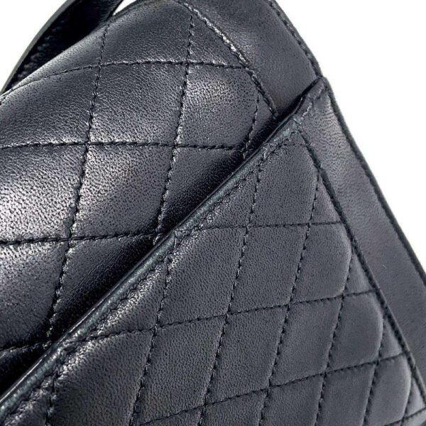 9732131 12 Saint Laurent Paris Shoulder Bag Gaby Quilted Leather Black