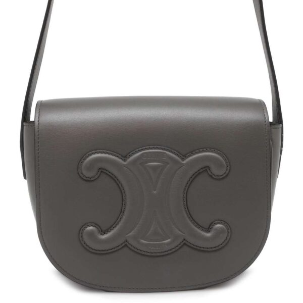 9733718 01 Celine Folco Cuile Triomphe Leather Shoulder Bag