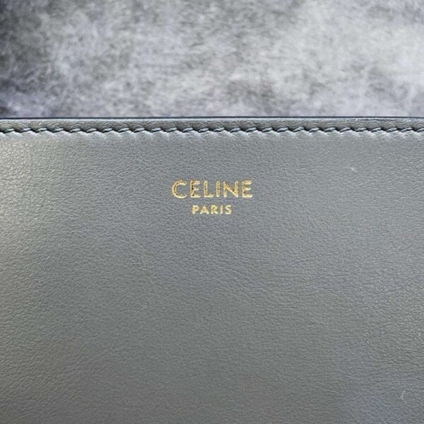 9733718 15 Celine Folco Cuile Triomphe Leather Shoulder Bag