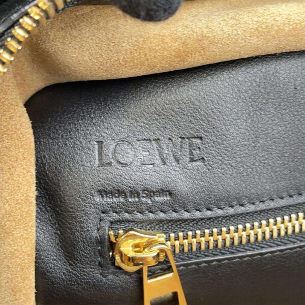 9733855 15 Loewe Amazona 36 Leather 2way Shoulder Bag Black