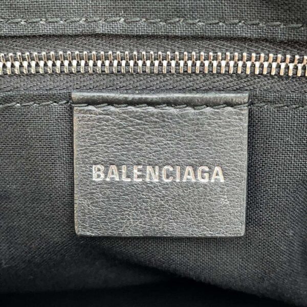 9733862 10 Balenciaga BB Monogram Signature Camera Bag Black White