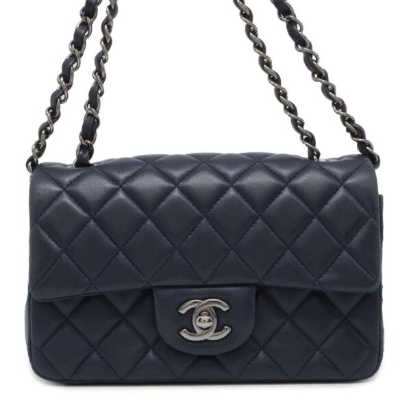 9736634 01 Chanel Coco Mark Lambskin Mini Flap Bag