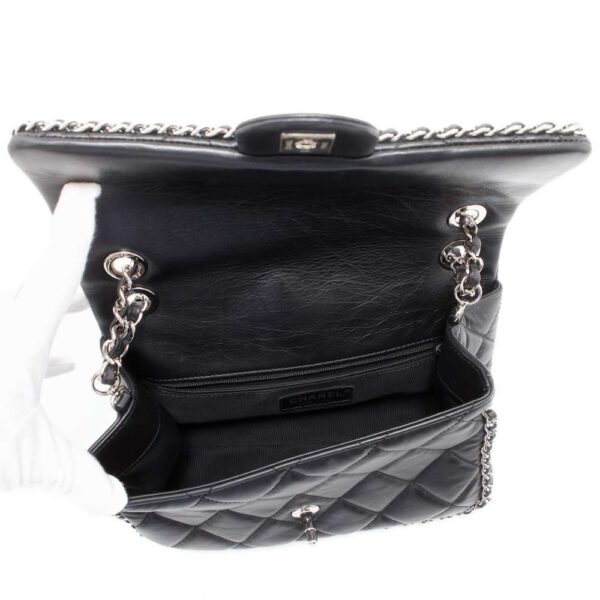 9736641 06 Chanel Matelasse Crumple Calf Leather Shoulder Bag Black