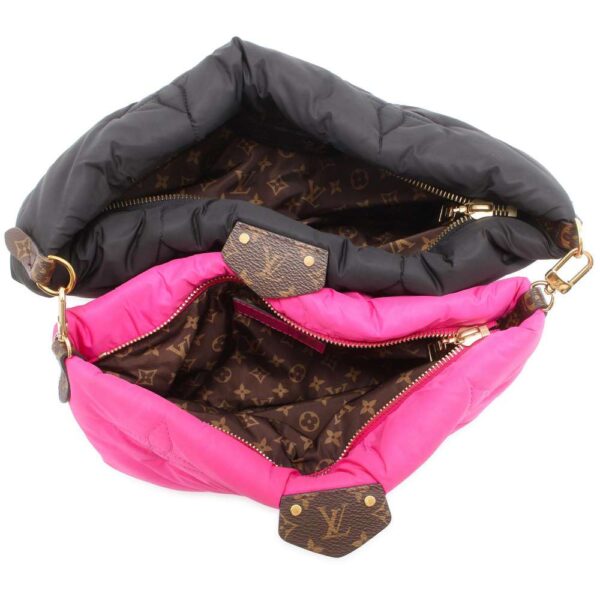 9739024 05 Louis Vuitton Maxi Multi Pochette Accessoire Monogram Shoulder Bag Black Pink