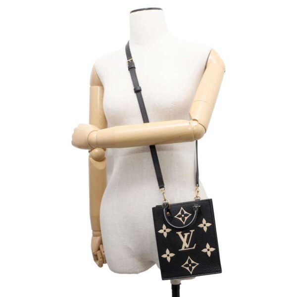 9741690 05 Louis Vuitton Petite Sac Plat Monogram Empreinte Handbag Black