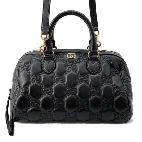 9749573 01 Gucci GG Matelassé Bag Black