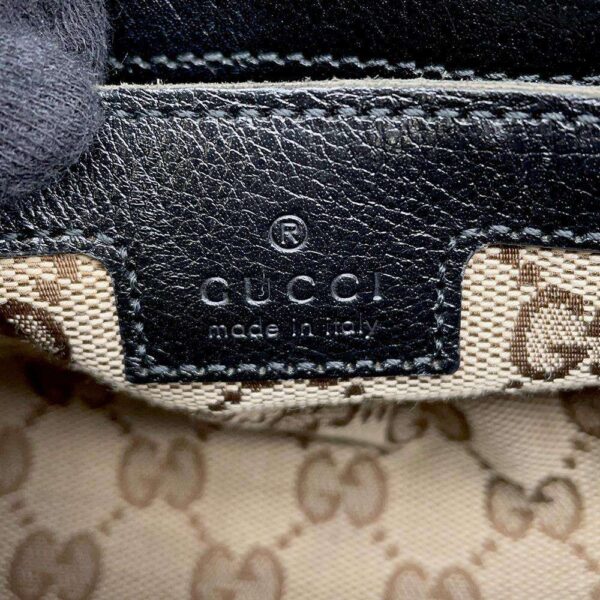 9749610 09 Gucci Double G Leather Handbag Small Black