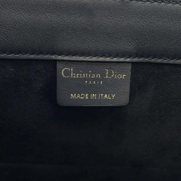 9749788 12 Christian Dior Book Tote Medium Calf Leather Tote Bag Black