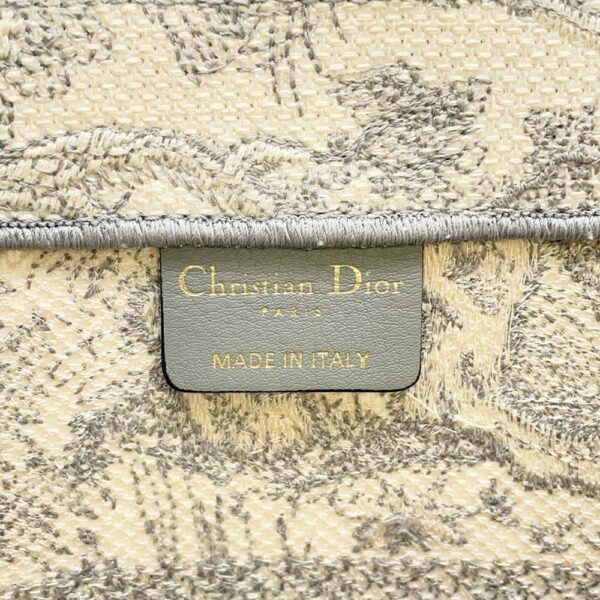 9749795 13 Christian Dior Book Tote Toile de Jouy Embroidery Tote Bag Medium Black