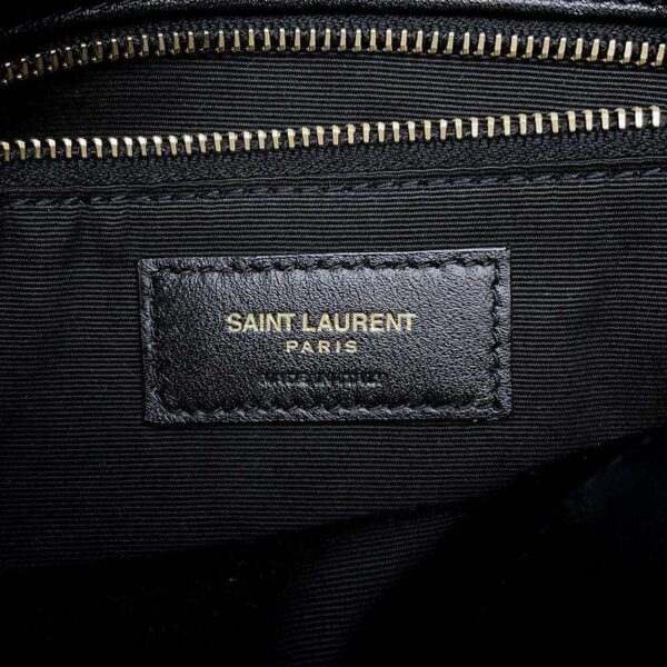 9749887 13 Saint Laurent Paris Chain Shoulder Bag Lulu Puffer Leather Black