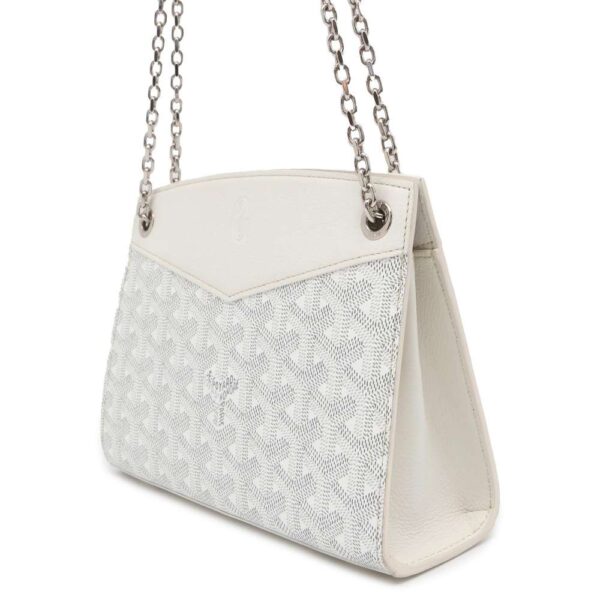 9749986 02 Goyard Shoulder Bag Rouet Structured Mini Leather White