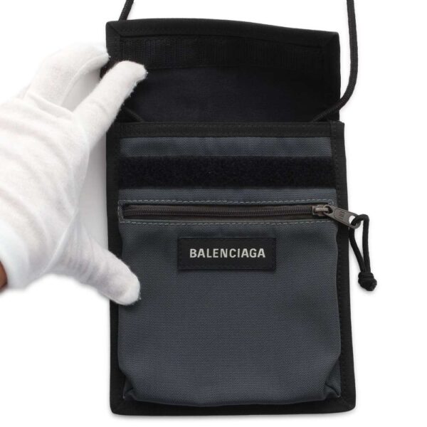 9750005 05 Balenciaga Explorer Sacoche Shoulder Pouch Black