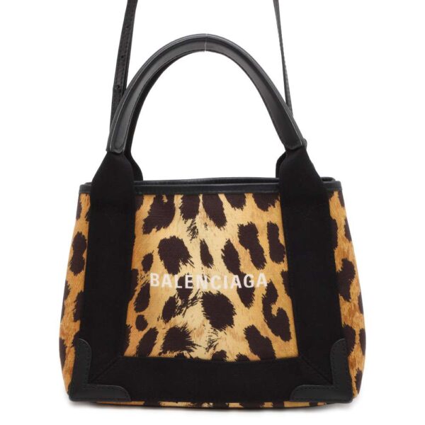 9750036 01 Balenciaga Leopard Blue Hippo Handbag