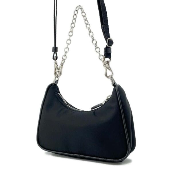 9750388 02 Prada Mini Chain Bag Nylon Saffiano Re Edition