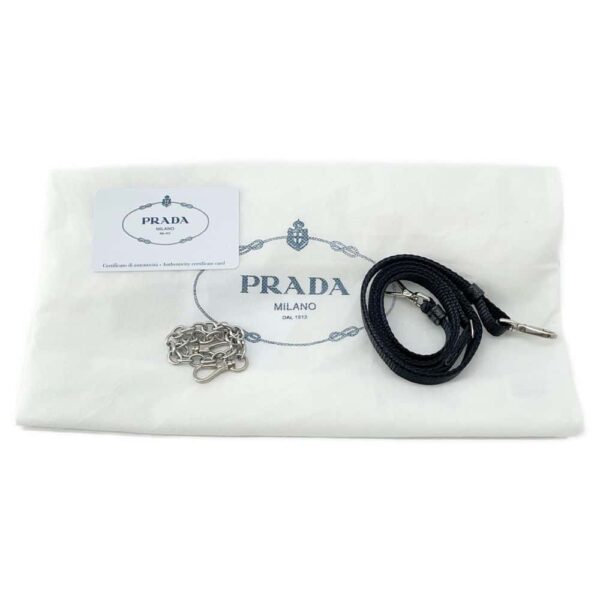 9750388 12 Prada Mini Chain Bag Nylon Saffiano Re Edition