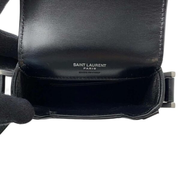 9750616 05 Saint Laurent Paris Shoulder Bag Solferino Mini Leather Black