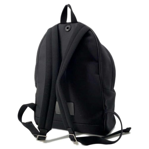 9750623 02 Saint Laurent Paris Backpack California City Star Canvas Black