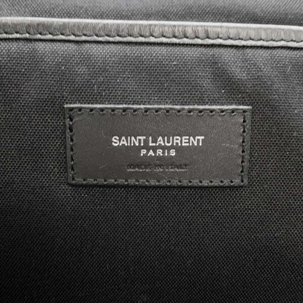 9750623 14 Saint Laurent Paris Backpack California City Star Canvas Black