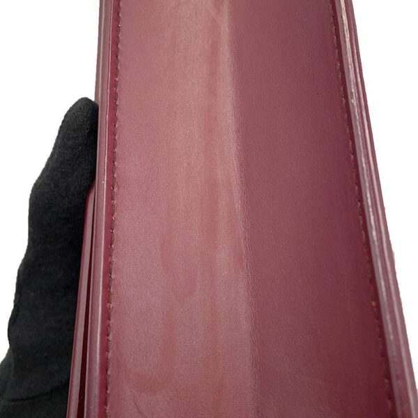 9750821 09 Balenciaga 2Way Sharp Handbag Maroon