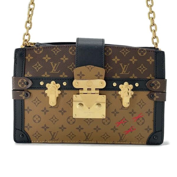 9750951 01 Louis Vuitton Trunk Clutch Monogram Reverse Shoulder Bag