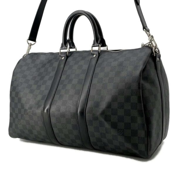 9750982 02 Louis Vuitton Keepall Bandouliere 45 Damier Graphite Bag