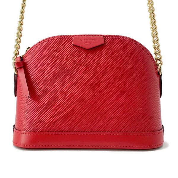 9751026 01 Louis Vuitton Alma MINI Chain Epi Shoulder Bag Red