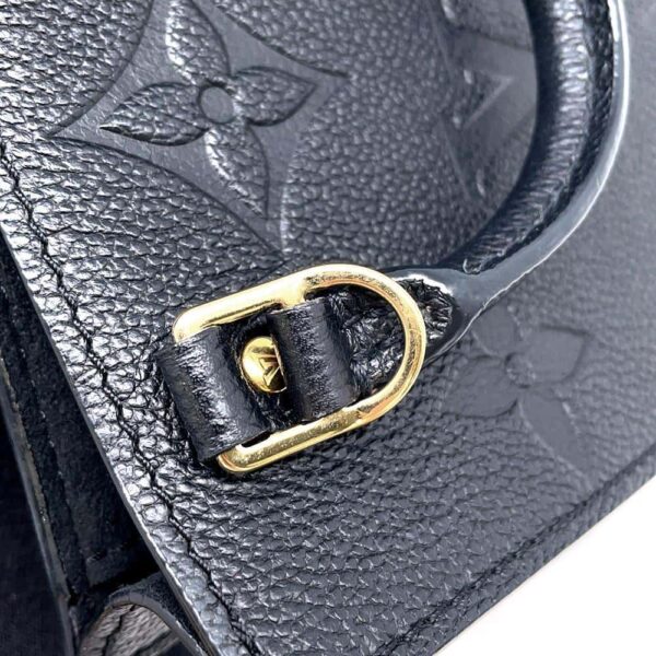 9751071 08 Louis Vuitton Empreinte Petite Sac Plat Leather Bag Black