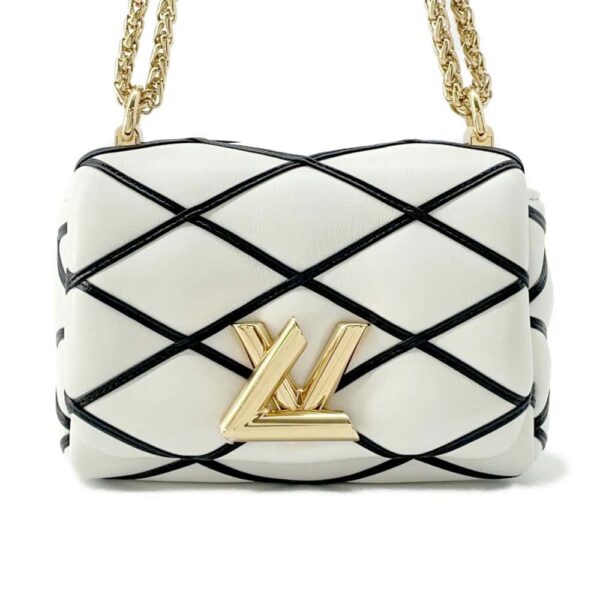 9751279 01 Louis Vuitton Maltage Lamb Leather Pico GO 14 Chain Bag White