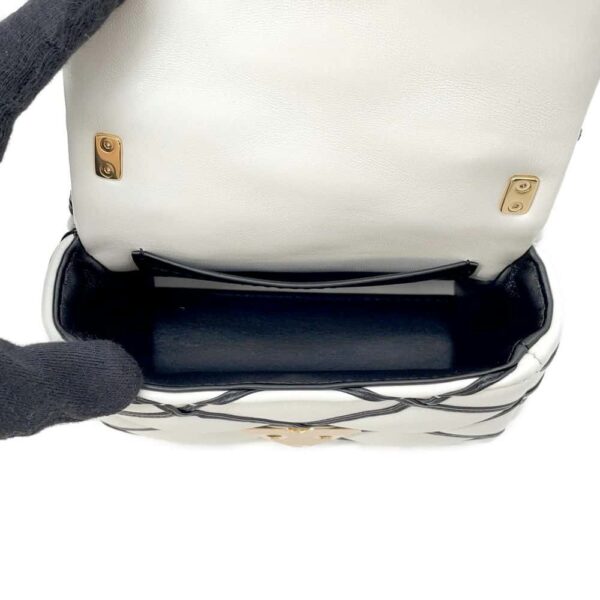 9751279 06 Louis Vuitton Maltage Lamb Leather Pico GO 14 Chain Bag White