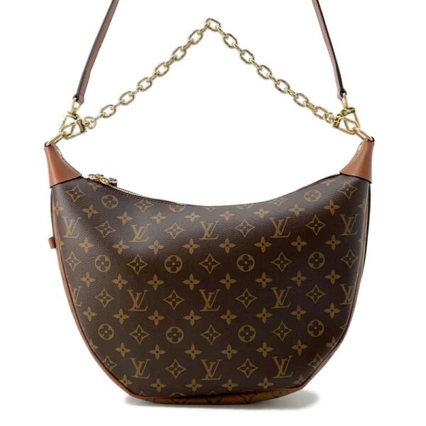 9751385 01 Louis Vuitton Monogram Reverse Loop Hobo Canvas Shoulder Bag