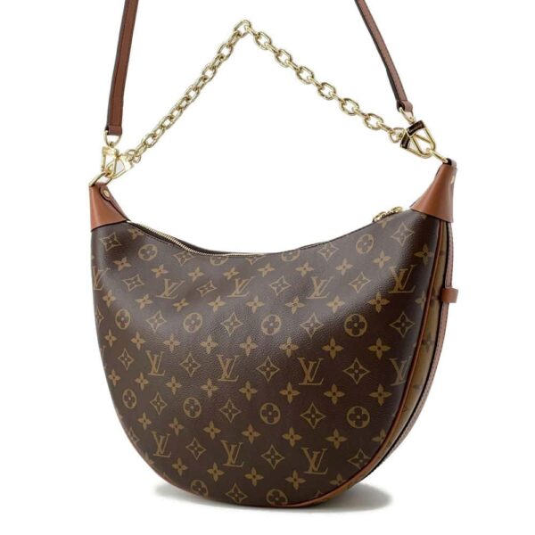 9751385 02 Louis Vuitton Monogram Reverse Loop Hobo Canvas Shoulder Bag