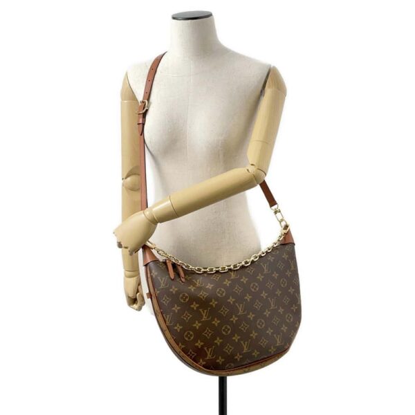 9751385 04 Louis Vuitton Monogram Reverse Loop Hobo Canvas Shoulder Bag