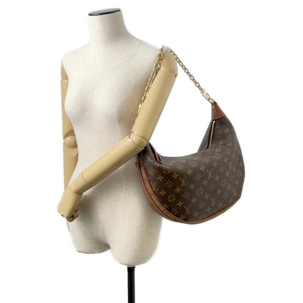 9751385 05 Louis Vuitton Monogram Reverse Loop Hobo Canvas Shoulder Bag