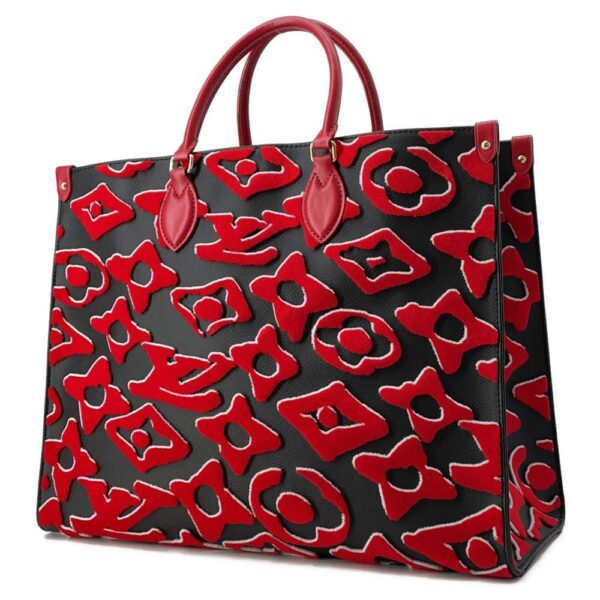 9751484 02 Louis Vuitton Monogram LVXUF On The Go GM Tote Bag Urs Fischer